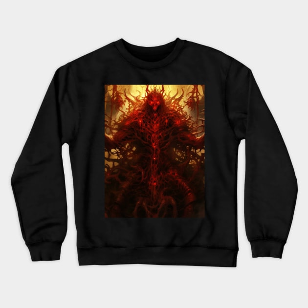 Unbegotten Deity of Fire Crewneck Sweatshirt by Geek Culture